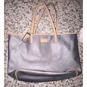 Coach Pewter Handbag Vintage Y2K Large Tote